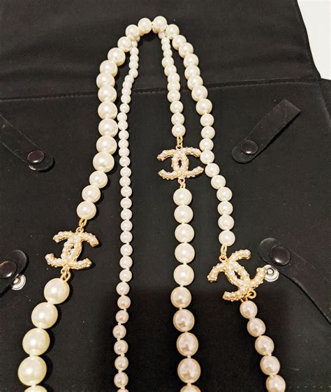 chanel jewellery pearl necklace|chanel pearl necklaces for women.